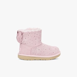 Ugg Mini Bailey Bow II Starry Lite Klassiska Stövlar Barn Rosa (182904XRD)